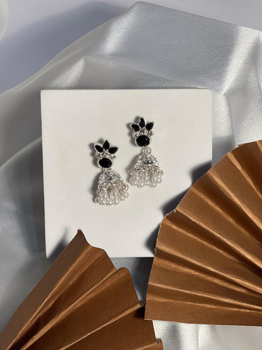 Sarah Teen Pati Jhumki Motiya- black