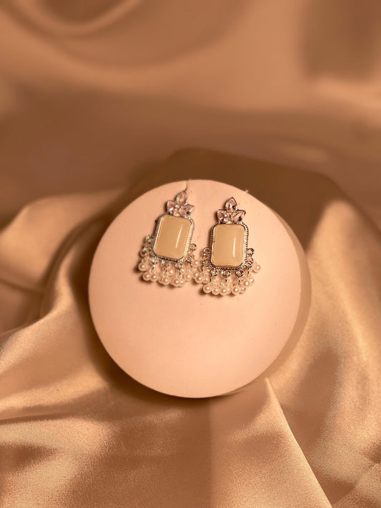 Motiya Ferwa Jhumki-white