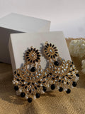 Suraj Mukhi Kundan (Gold And Black)