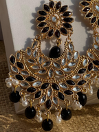 Suraj Mukhi Kundan (Gold And Black)
