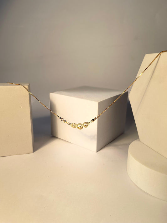 Gold Chain Locket (Circle)