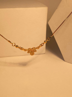 Gold Chain Locket (Tiny Bloom)