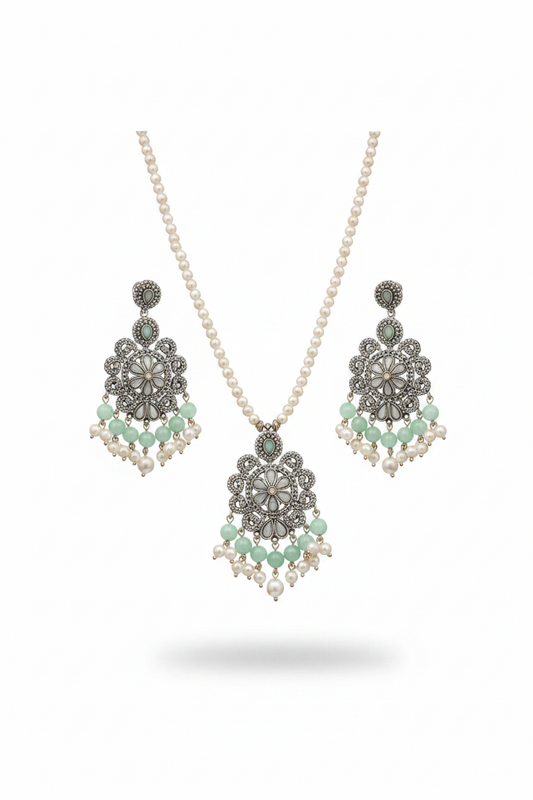 Shahi Collection Set- Aqua Beads