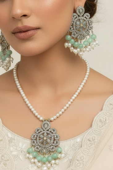 Shahi Collection Set- Aqua Beads