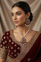 Shahi Collection Set- Maroon Beads
