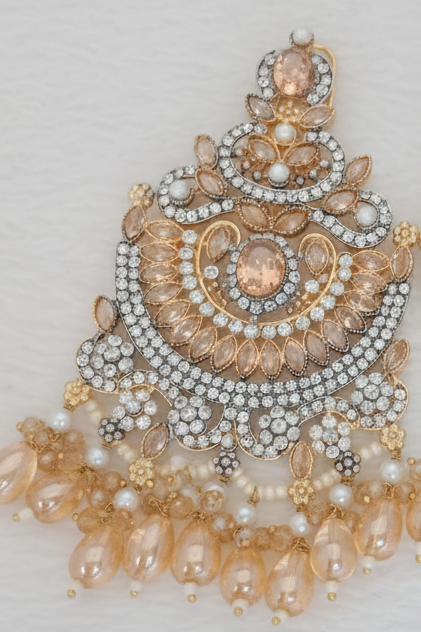 Shahi Earrings- gold beads