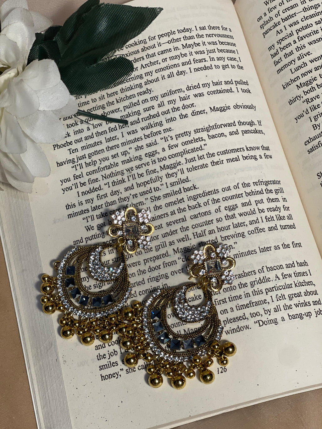 Malika Chand Kundan - gold-(Noor-Bano-Collection)