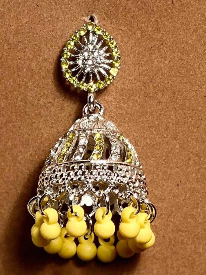 Saima Jhumki-yellow-(Noor-Bano-Collection)