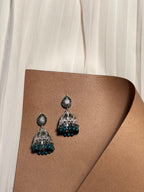 Saima Jhumki-green-(Noor-Bano-Collection)