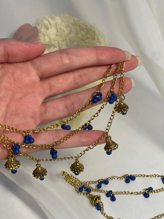 Jhumkay Waalay Saharay- gold and blue