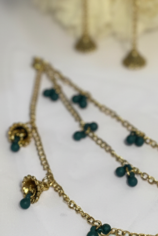 Jhumkay Waalay Saharay- gold and green