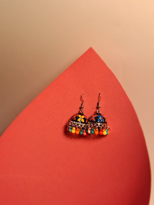 Char Pati Phool Jhumka-multi(Noor-Bano-Collection)