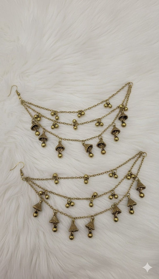 Jhumkay Waalay Saharay Earrings (antique)