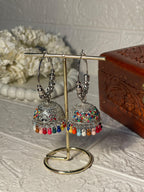 Bano bali- silver and multi dotted