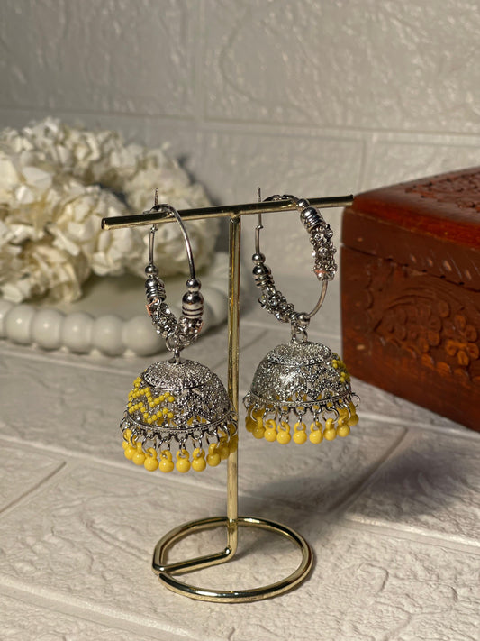 Bano bali- silver and yellow-dotted