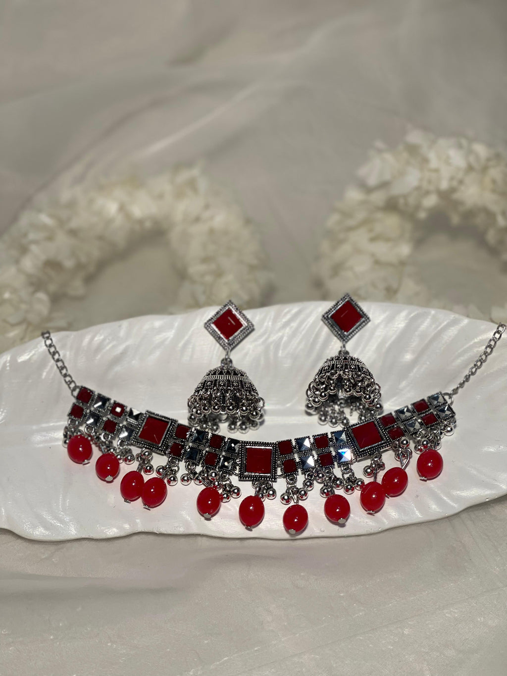Chakoor Set-red(Gulbano Collection)