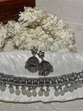 phool set Silver with grey beads-(Gulbano collection)