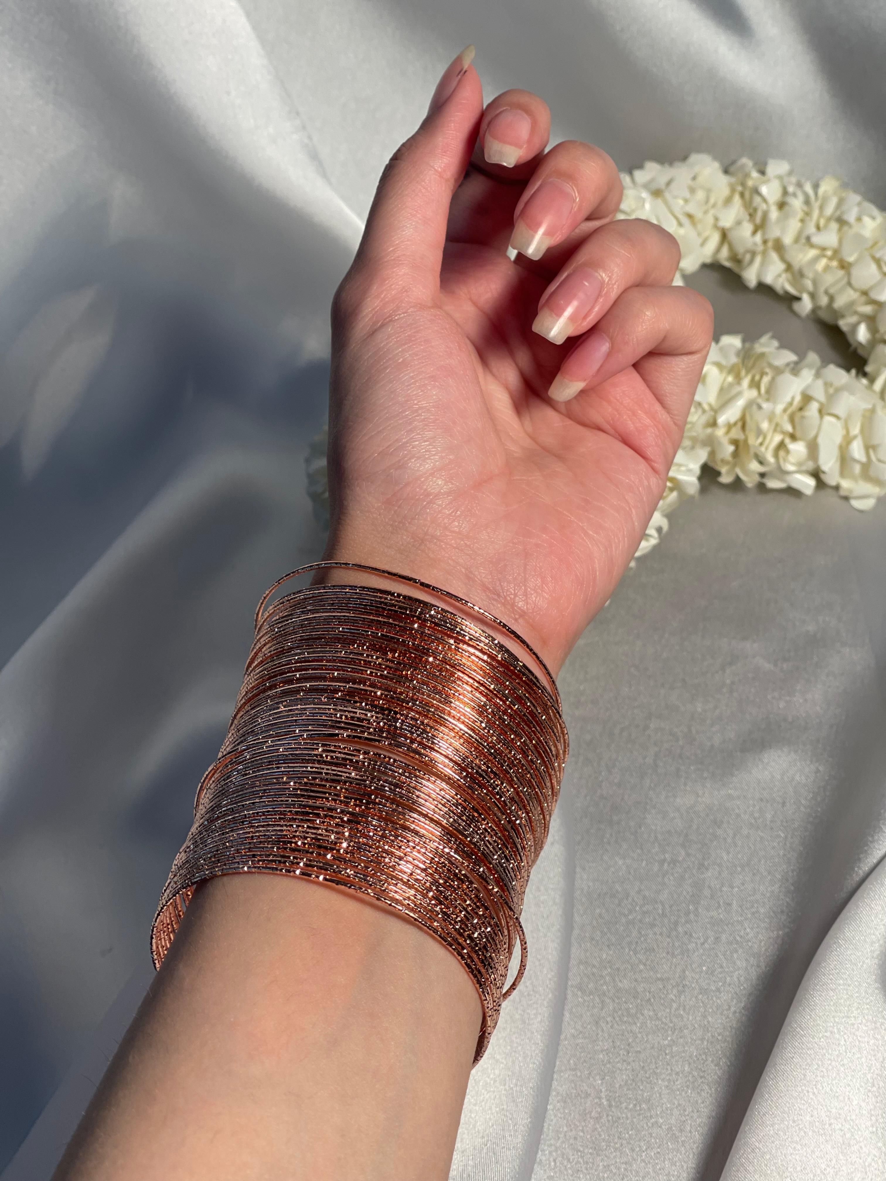 Rose Gold Bangles (30 Pieces)