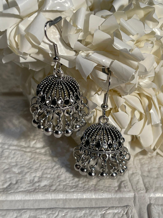 Mini chandi with silver and black beads-sheharbano collection