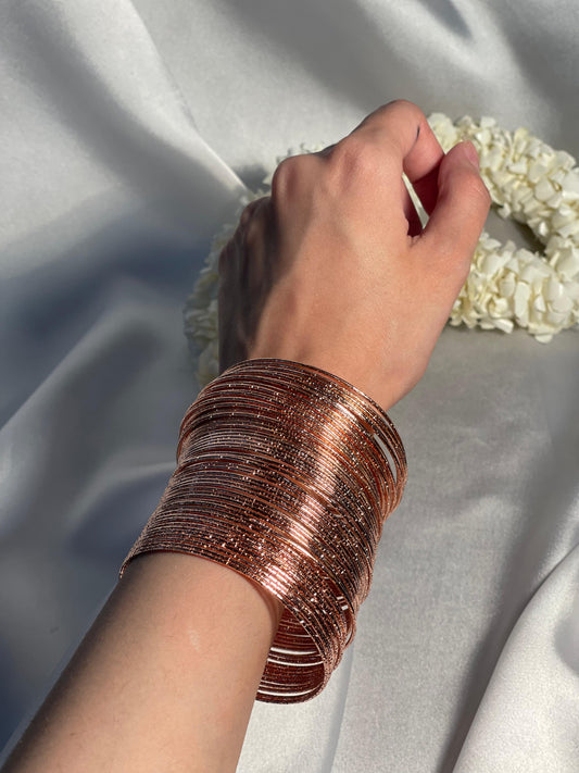 Rose Gold Bangles (30 Pieces)