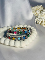 Karra- Silver(multi dots)