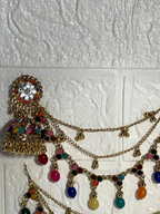 Gol Phool 3 lari saharay gold and multi (baharbano collection)