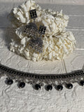 Chakoor chandi Set-black beads(baharbano Collection)