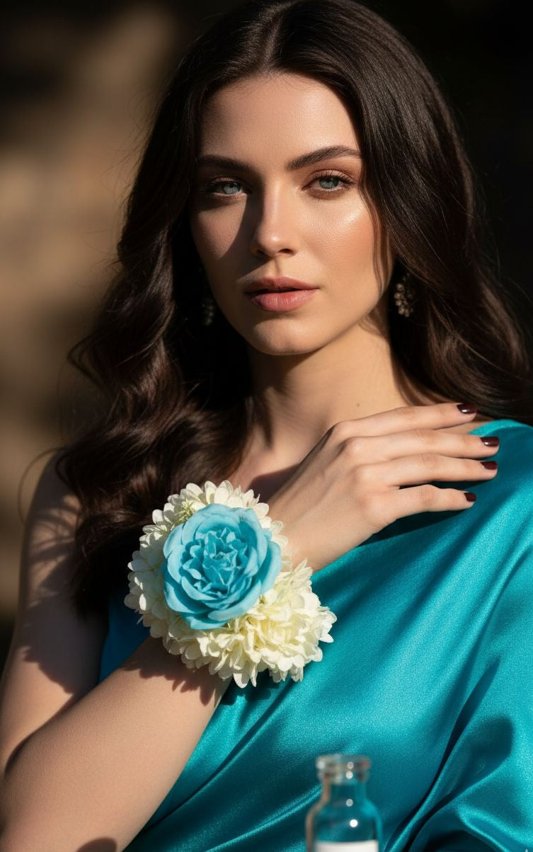 Gajra - Blue Rose  - pair