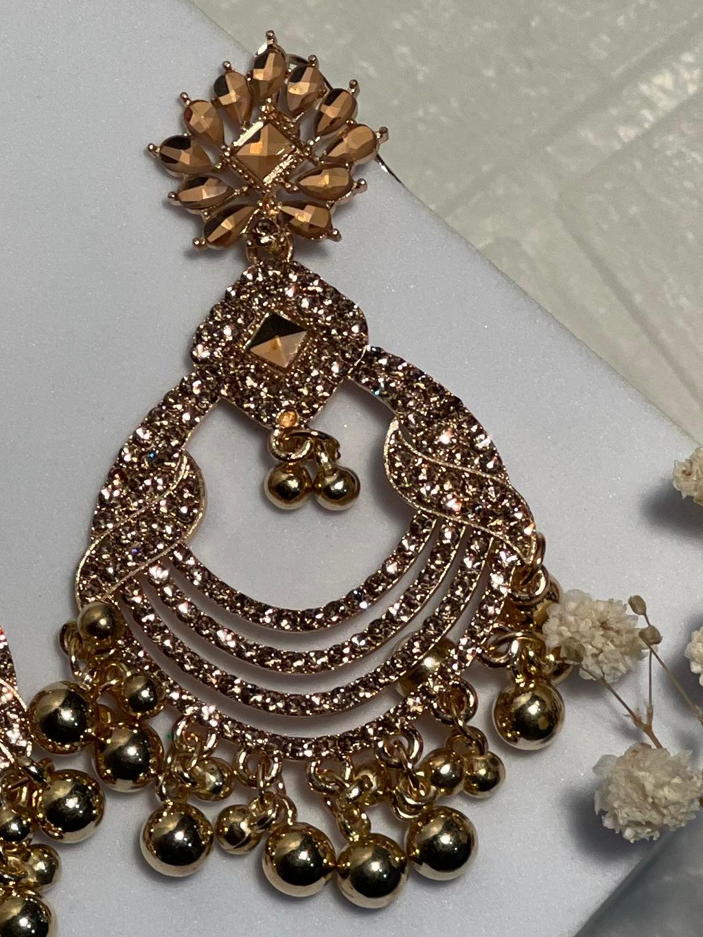 Copper Earrings- (Baharbano)