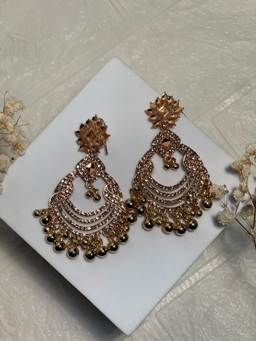 Copper Earrings- (Baharbano)