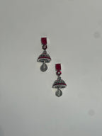 Aik patla latkan with maroon stone - (Baharbano)