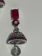 Aik patla latkan with maroon stone - (Baharbano)