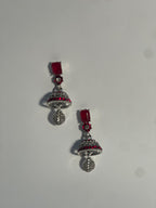 Aik patla latkan with maroon stone - (Baharbano)