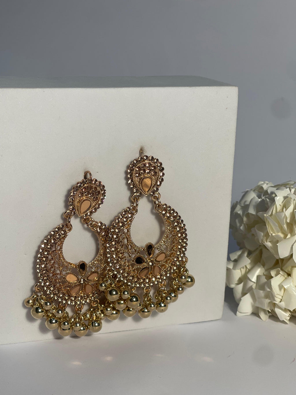 Ghungroo earrings copper(Mahbano)
