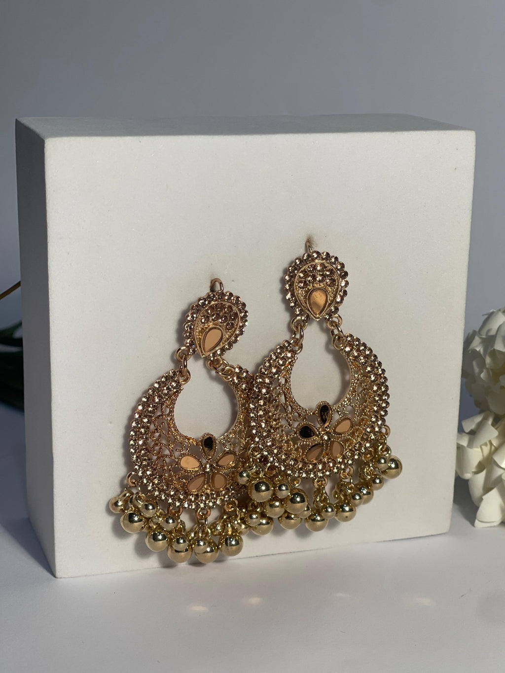 Ghungroo earrings copper(Mahbano)