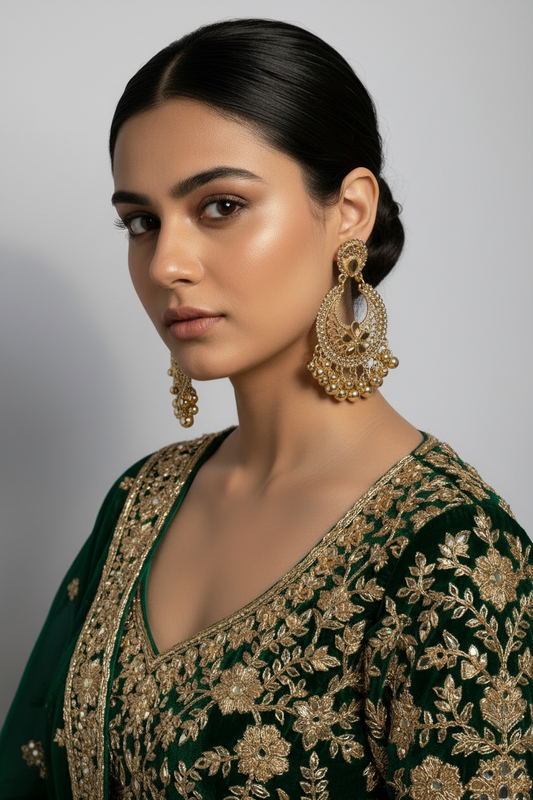 Ghungroo earrings copper(Mahbano)