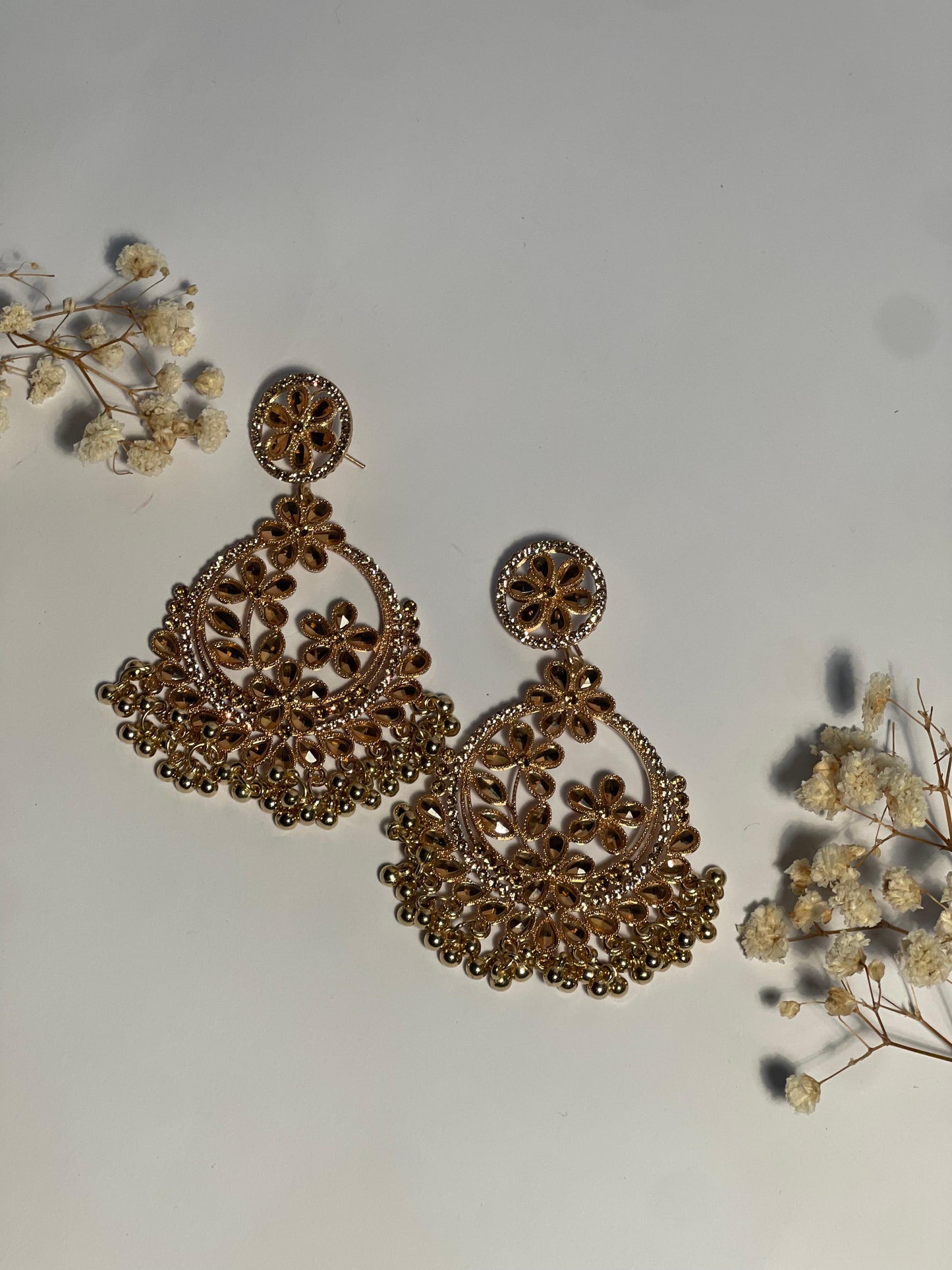Phool Earring rose gold(Mahbano)