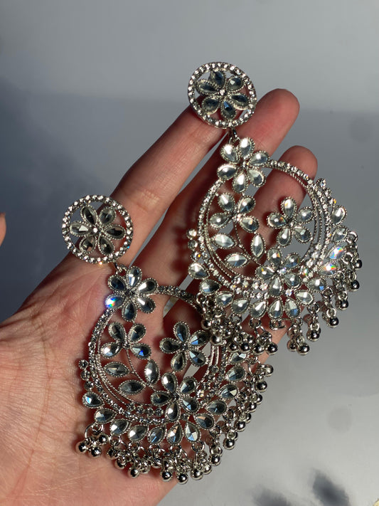 Phool Earring Silver(Mahbano)