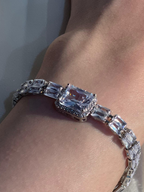 Gem Stone Bracelet crystal rectangle (Mahbano)