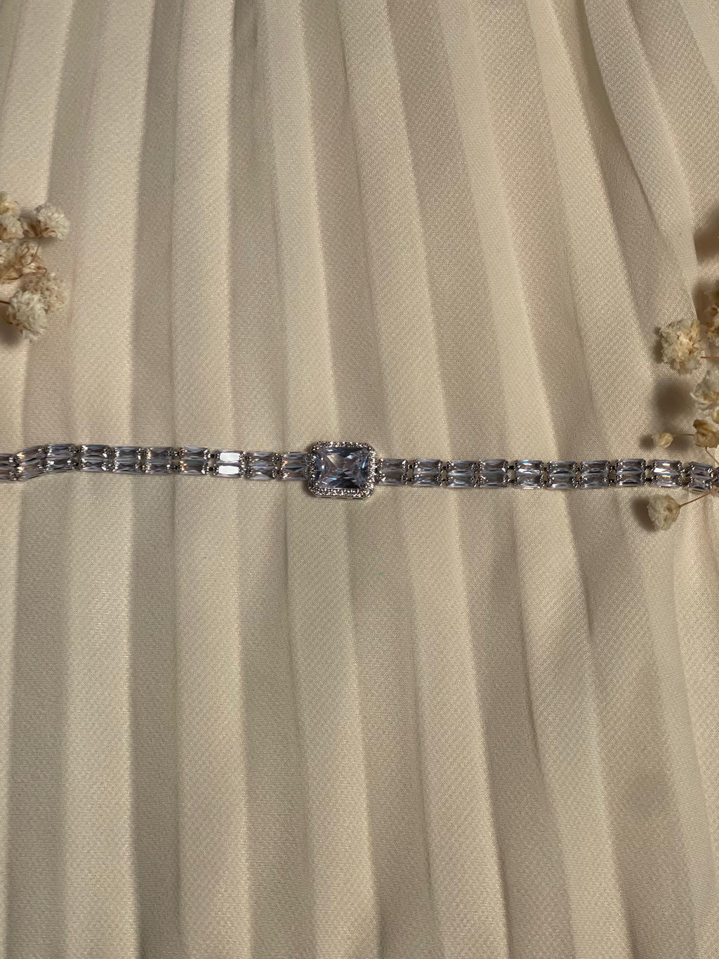 Gem Stone Bracelet crystal rectangle (Mahbano)