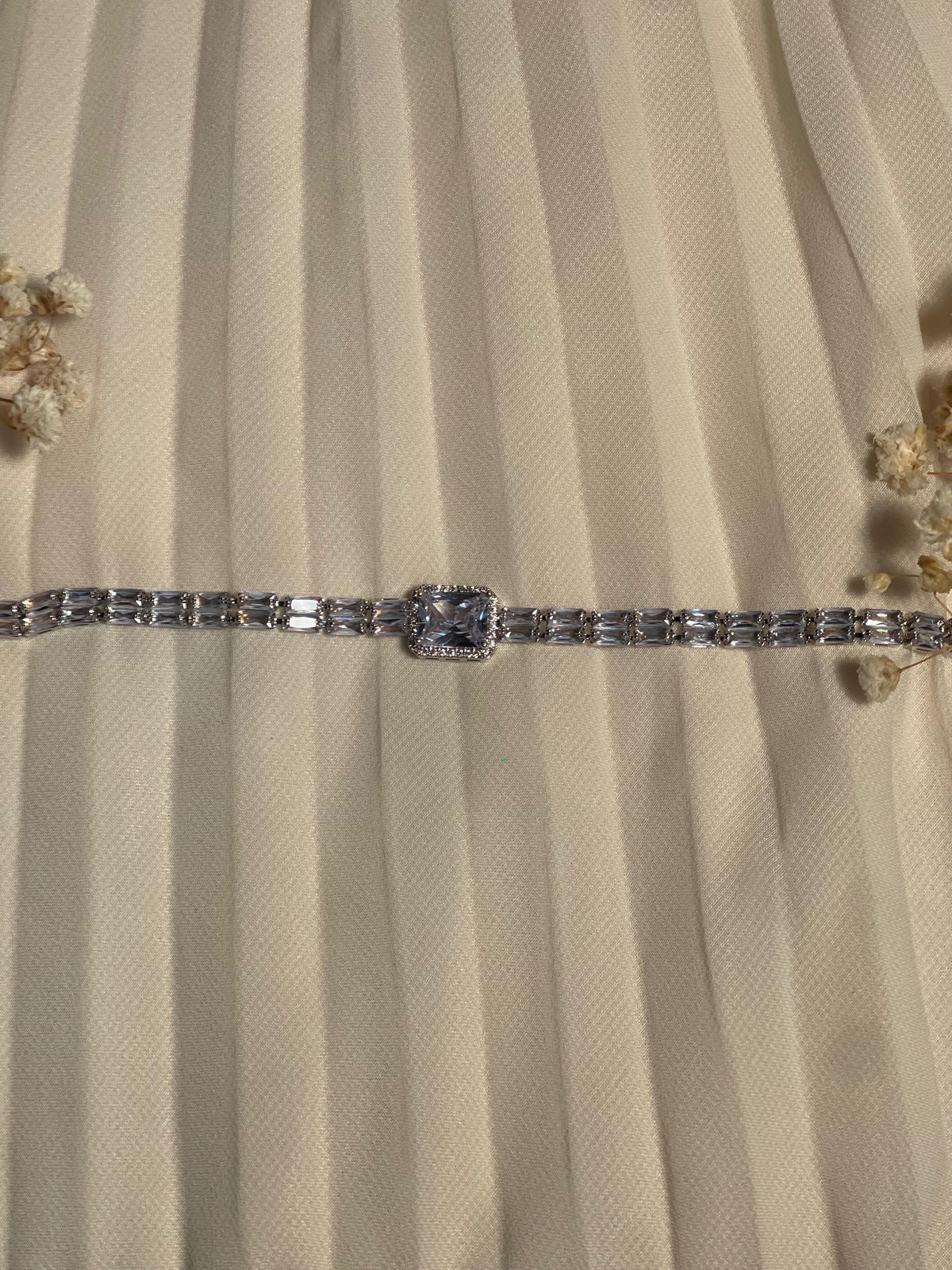 Gem Stone Bracelet crystal rectangle (Mahbano)
