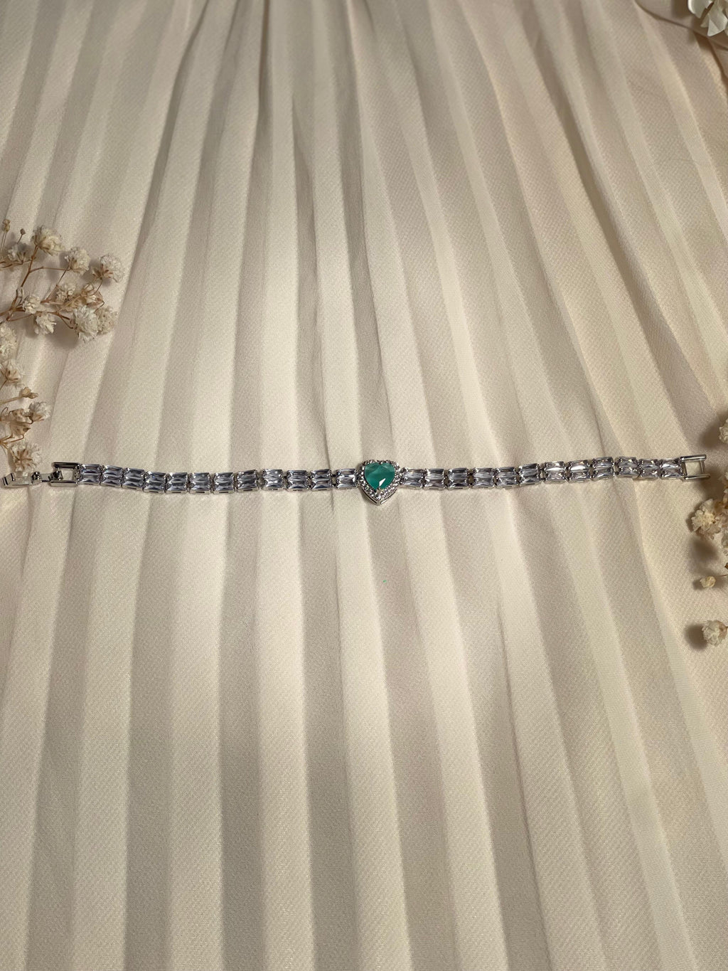 Gem Stone Bracelet turquoise heart(Mahbano)
