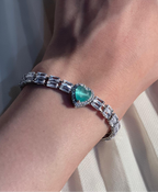 Gem Stone Bracelet turquoise heart(Mahbano)