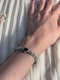 Gem Stone Bracelet black heart(Mahbano)