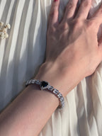 Gem Stone Bracelet black heart(Mahbano)