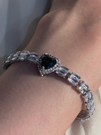Gem Stone Bracelet black heart(Mahbano)