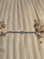 Gem Stone Bracelet crystal heart(Mahbano)