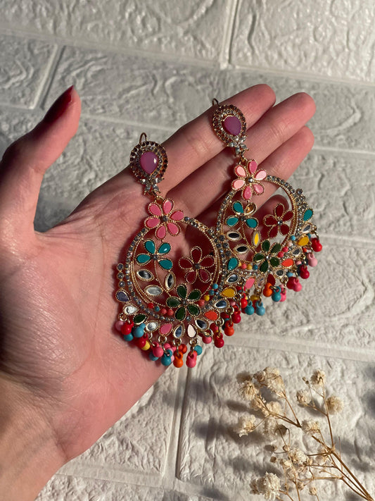 Phool Earring multi(Mahbano)