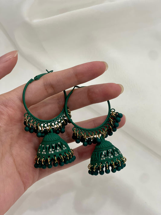 Dazzling Banobali matt green(Sheharbano)