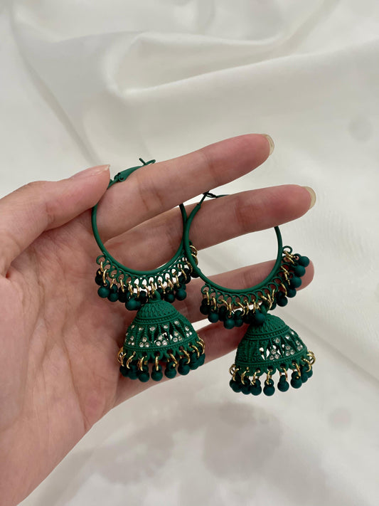 Dazzling Banobali matt green(Sheharbano)